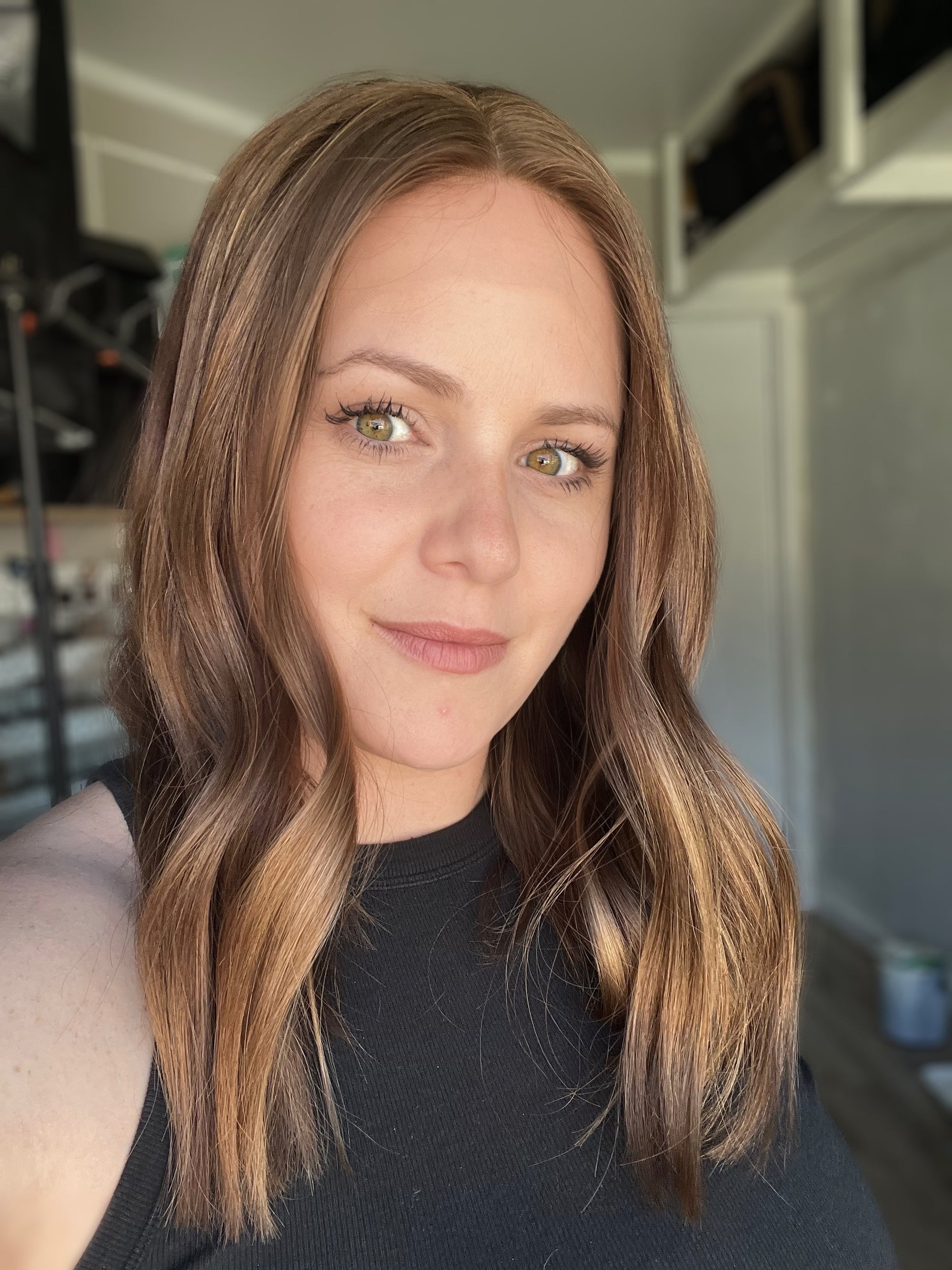 "Sara" Size Small  16" Transparent Lace Frontal with Ear Tabs