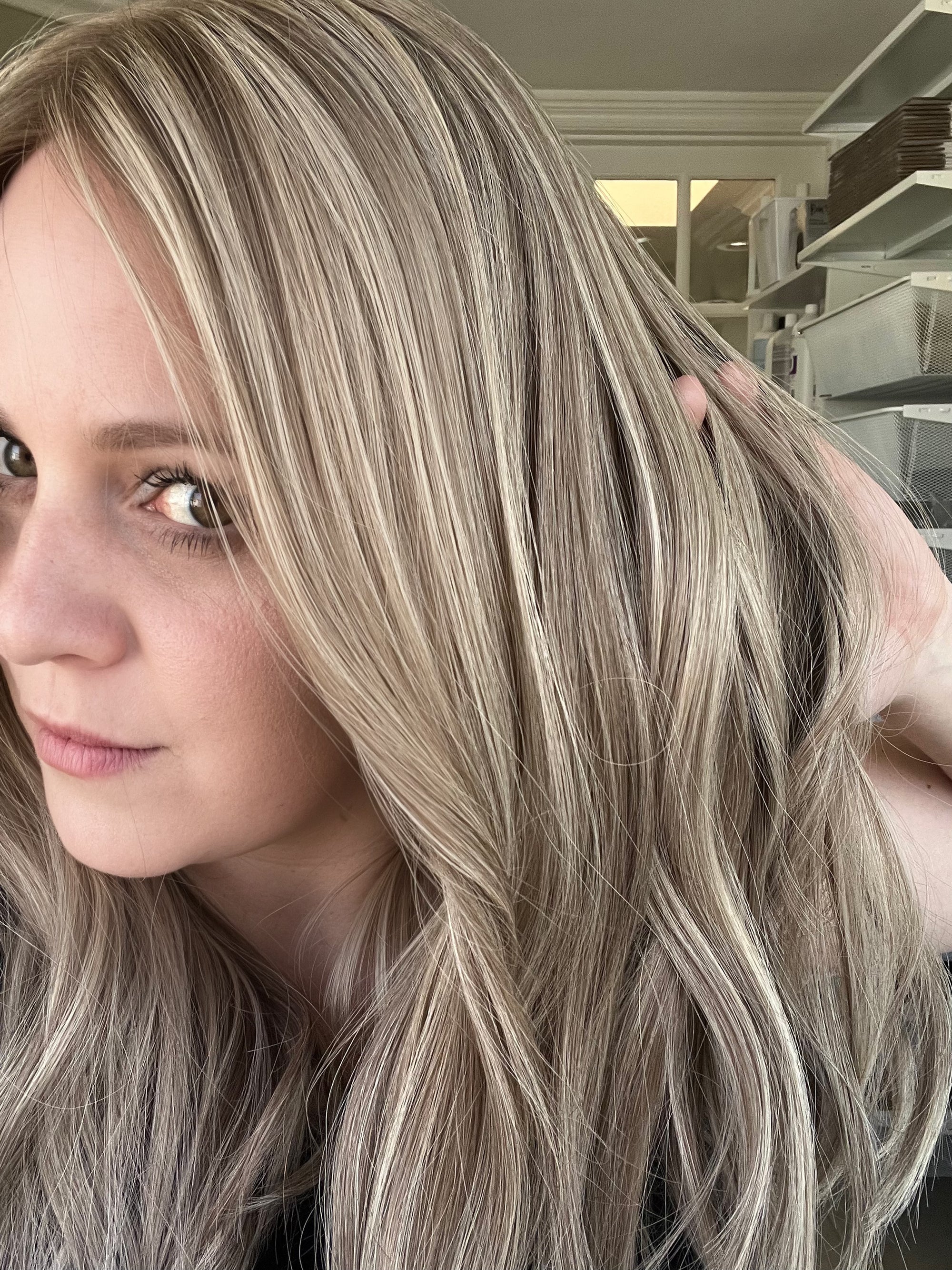 "Aspen" Size Medium 20" Transparent Lace Frontal with Ear Tabs