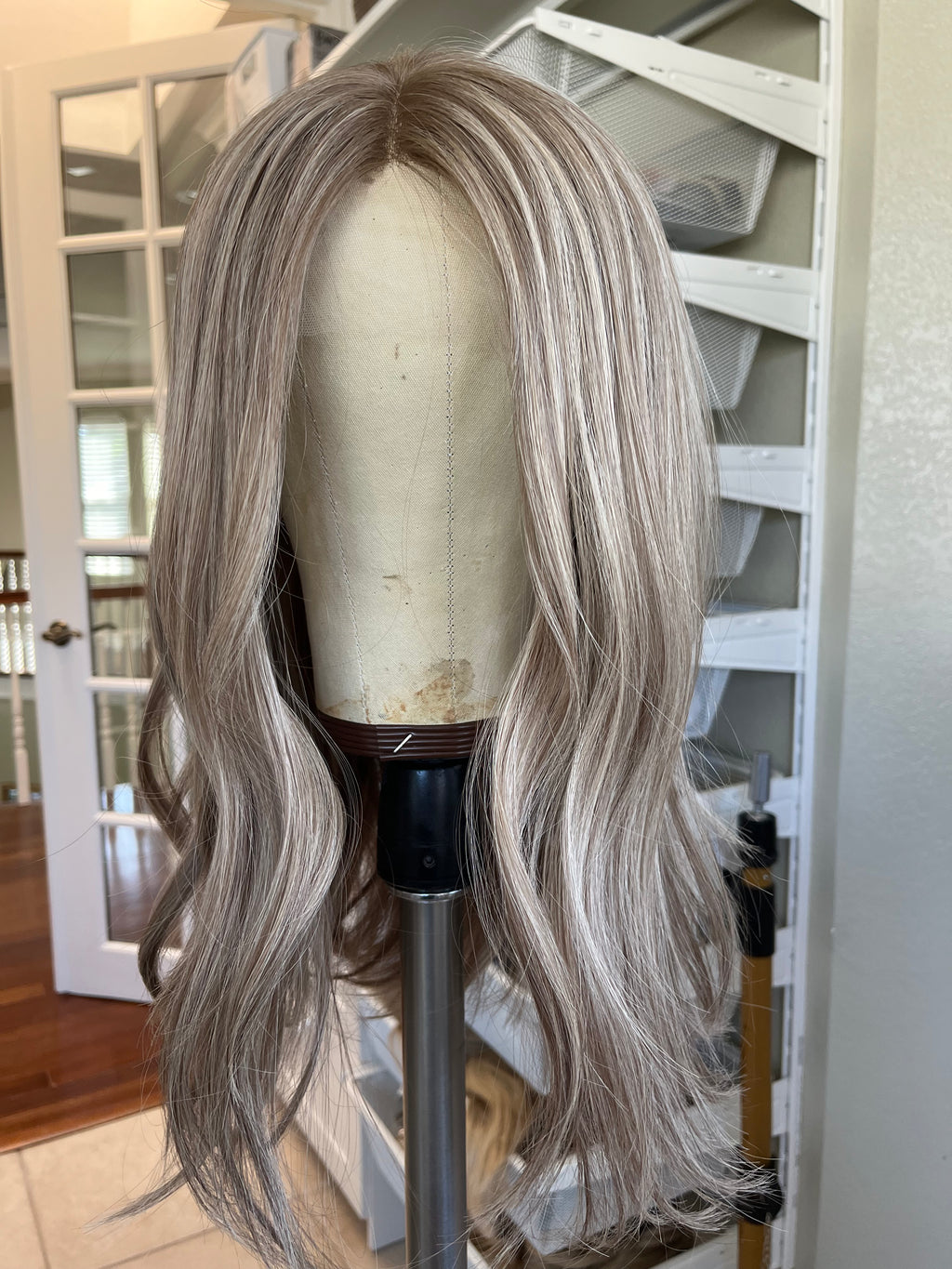 "Aspen" Size Medium 20" Transparent Lace Frontal with Ear Tabs