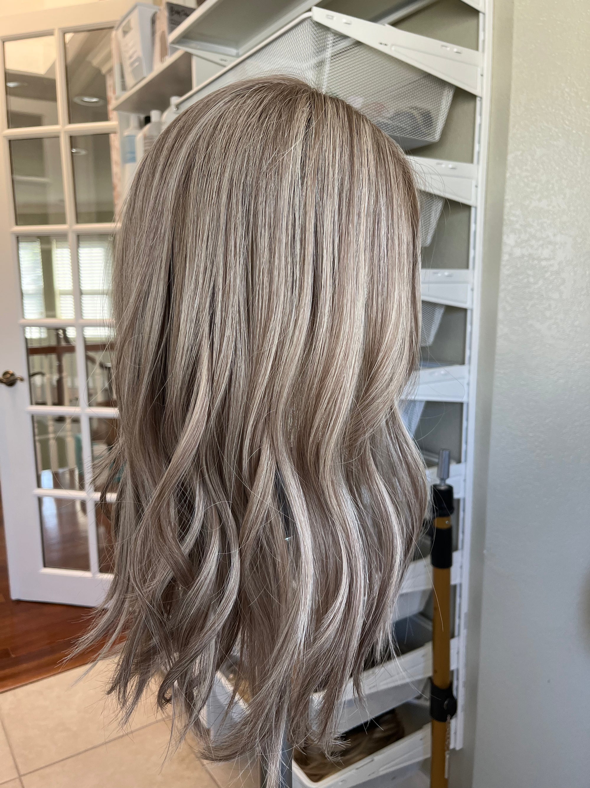 "Aspen" Size Medium 20" Transparent Lace Frontal with Ear Tabs