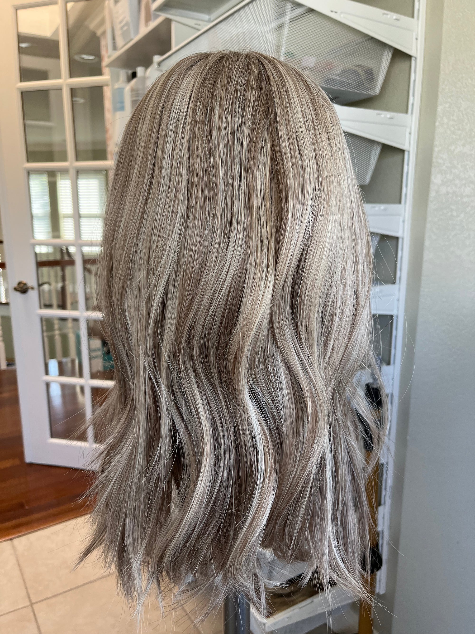 "Aspen" Size Medium 20" Transparent Lace Frontal with Ear Tabs