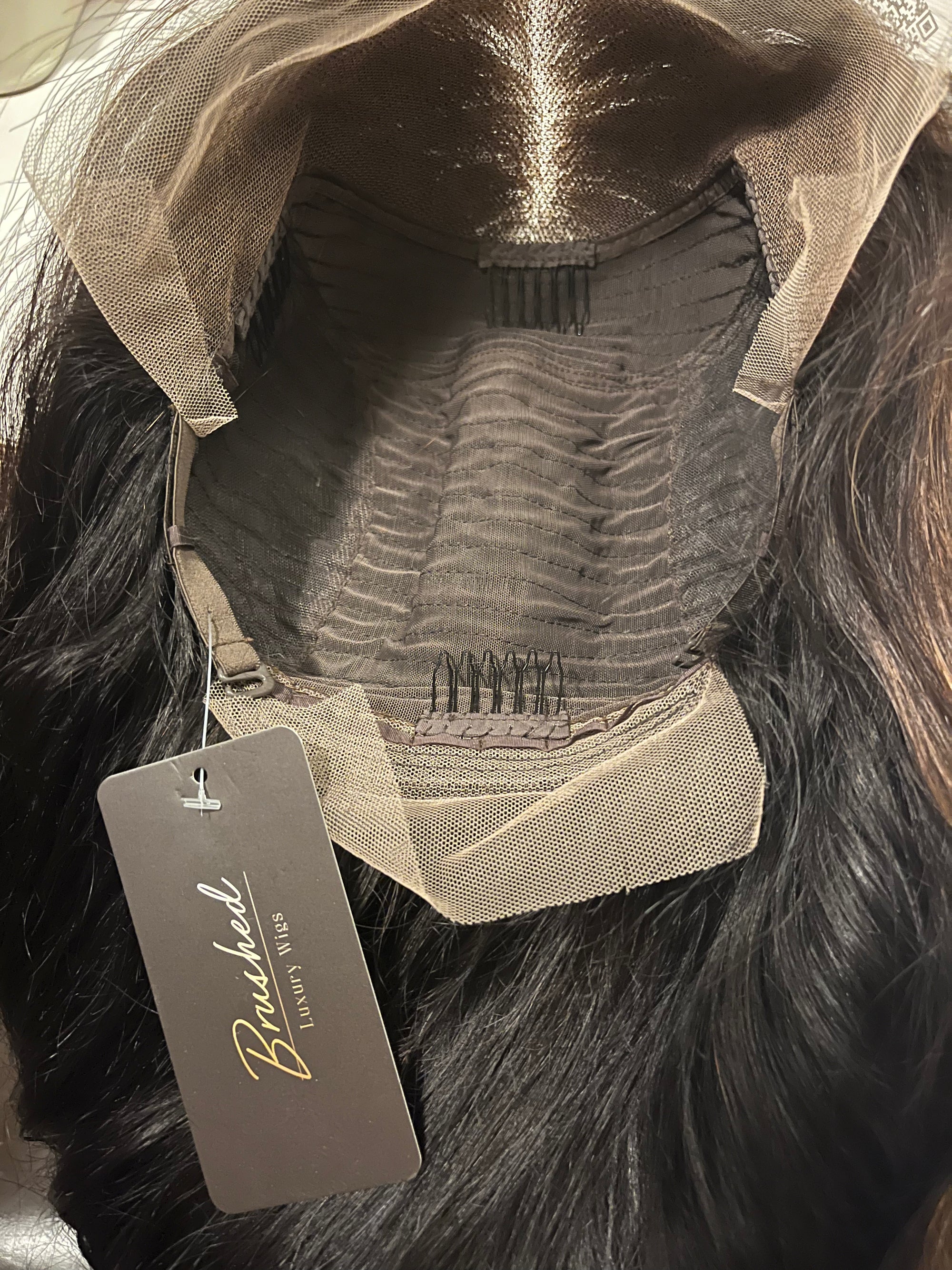 "Megan" Transparent 20" Lace Front Wig with Side Bangs