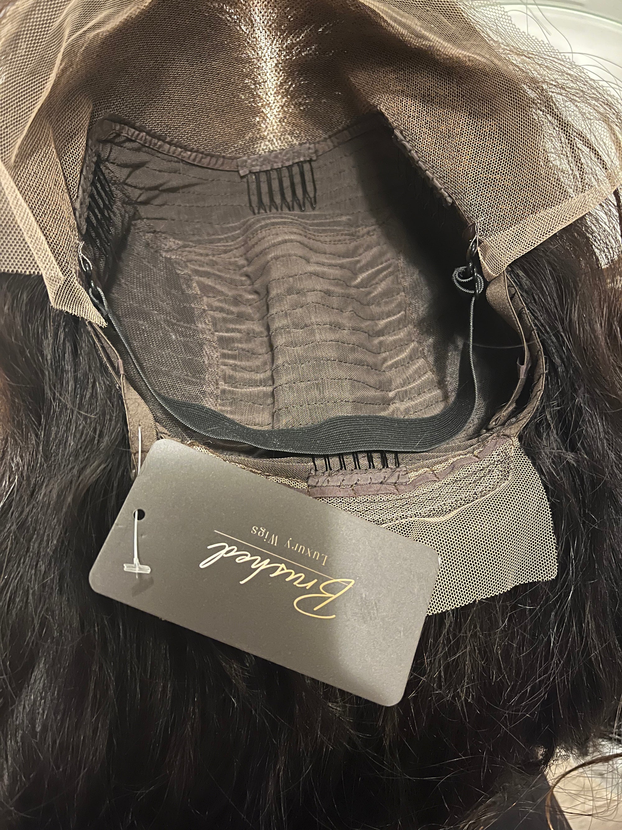 "Megan" Transparent 20" Lace Front Wig with Side Bangs