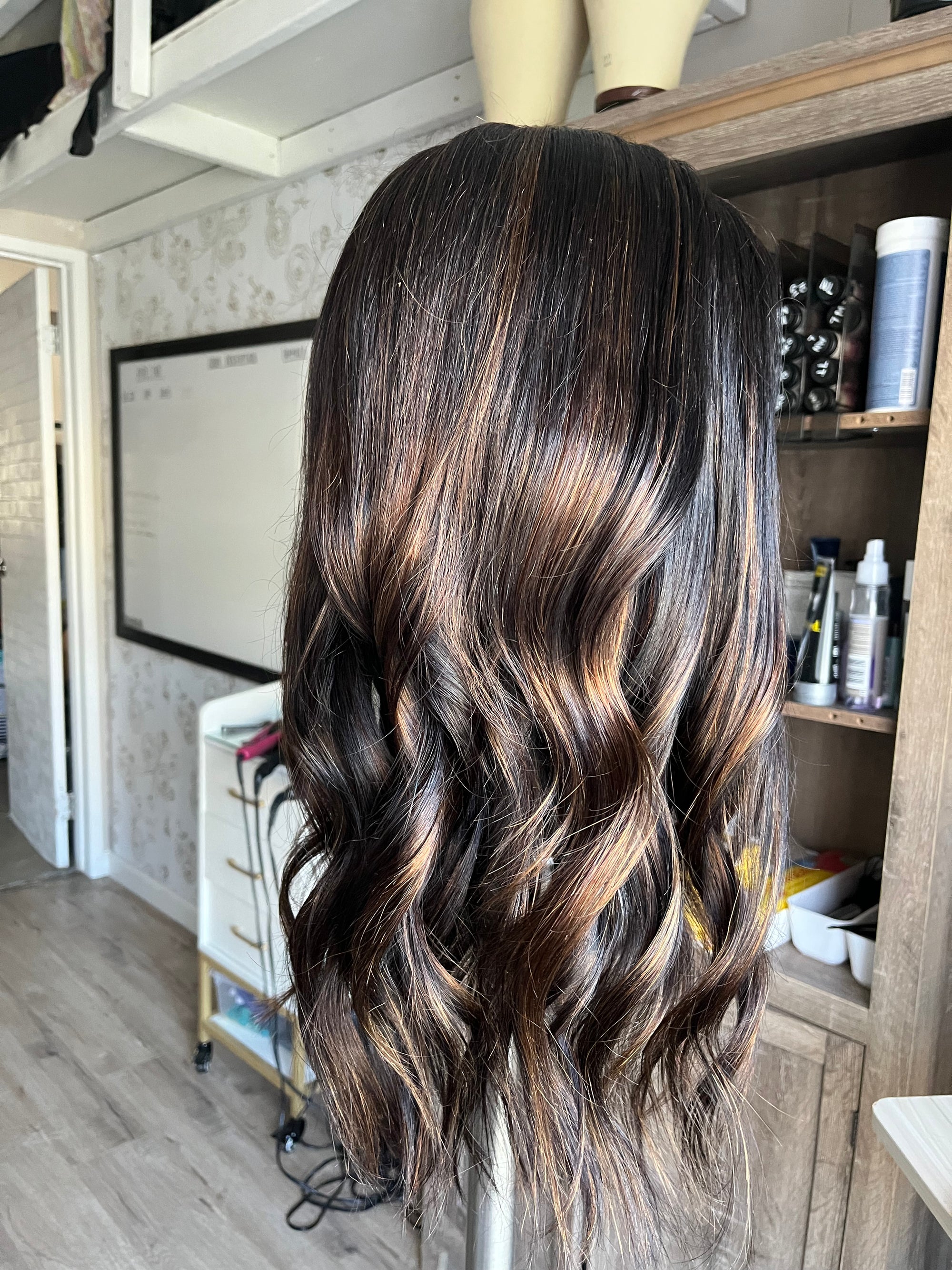 "Megan" Transparent 20" Lace Front Wig with Side Bangs