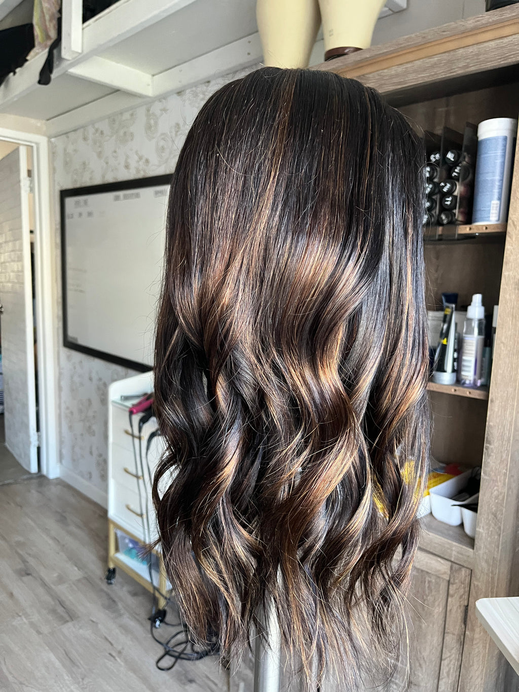"Megan" Transparent 20" Lace Front Wig with Side Bangs