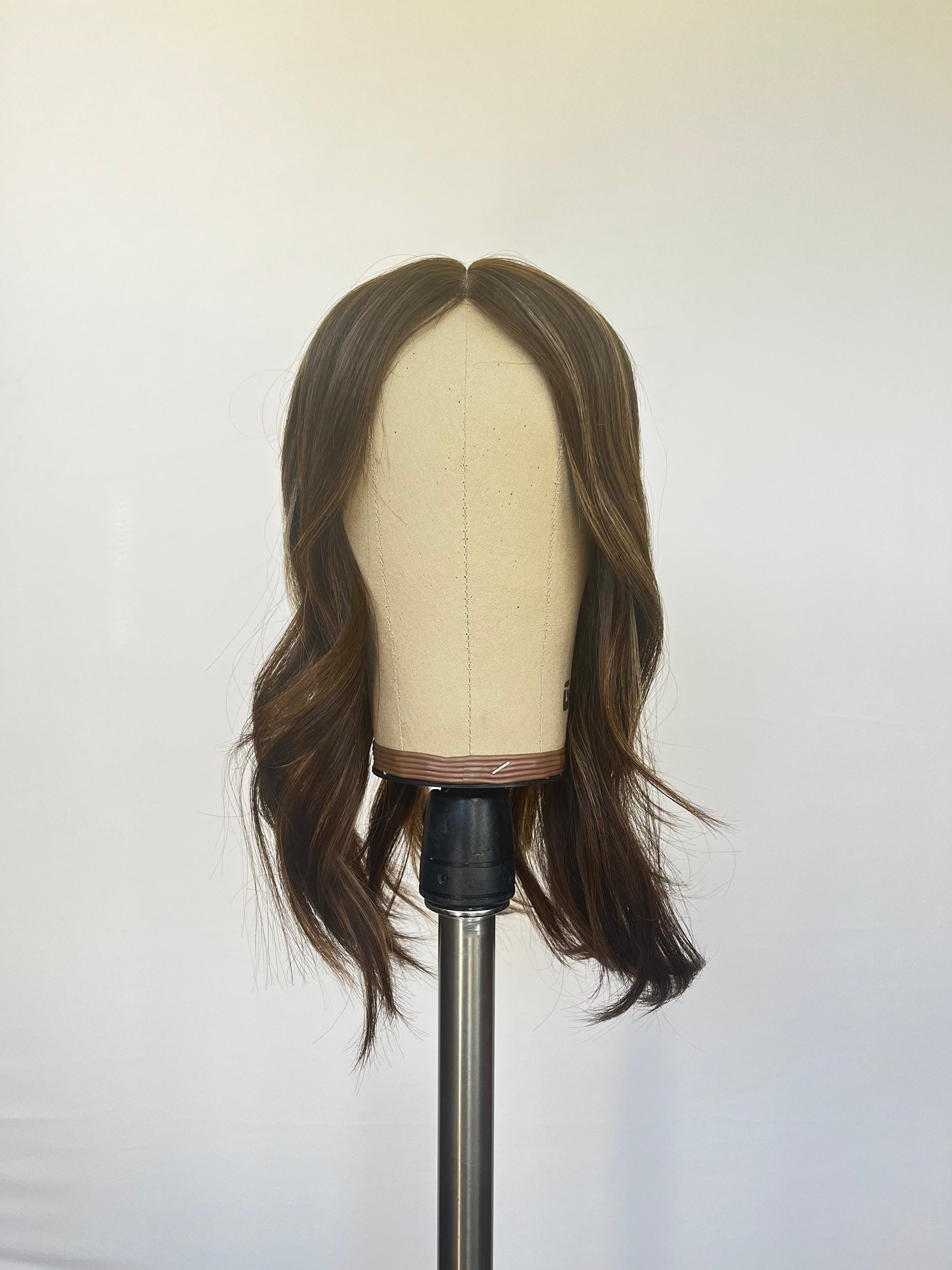 Custom Colored Natural Brown Topper 16"