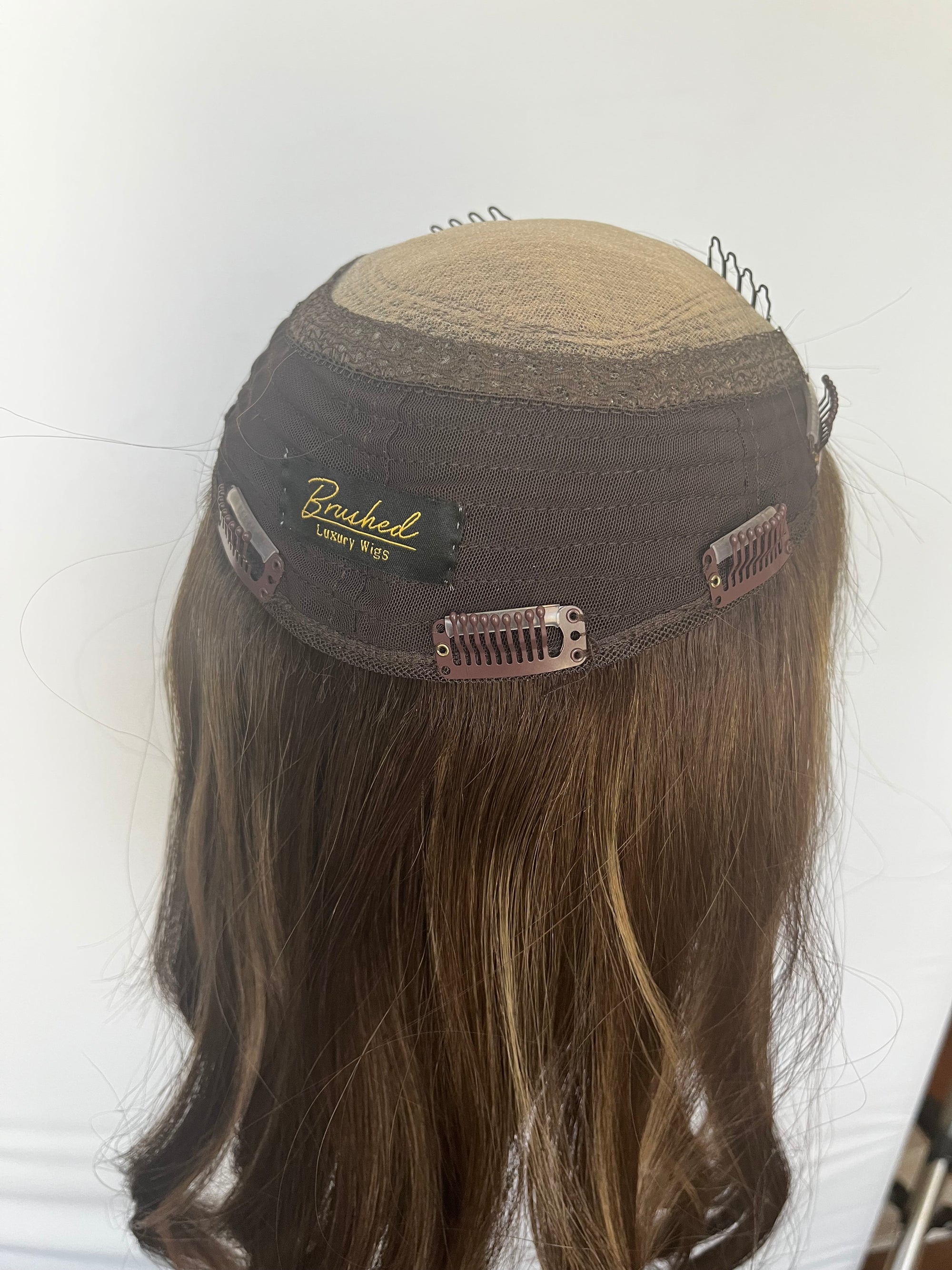 Custom Colored Natural Brown Topper 16"