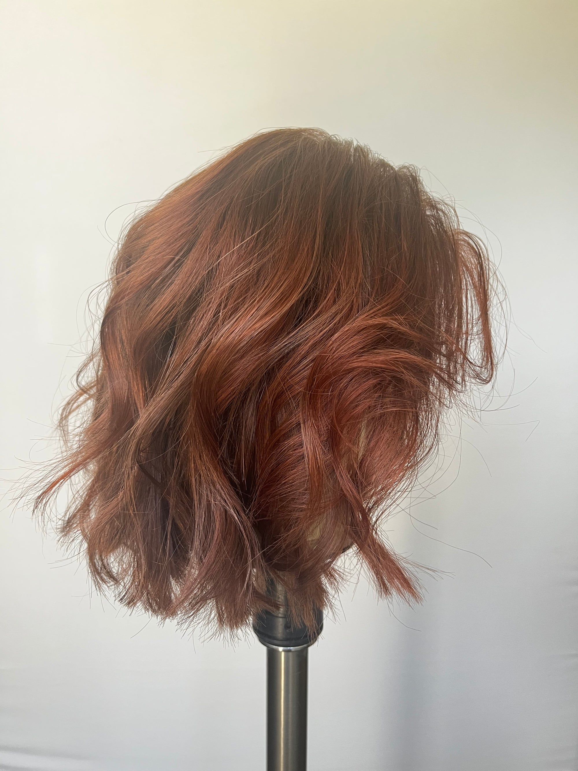 Custom Colored Copper-Red 12"(XS) Lace Front