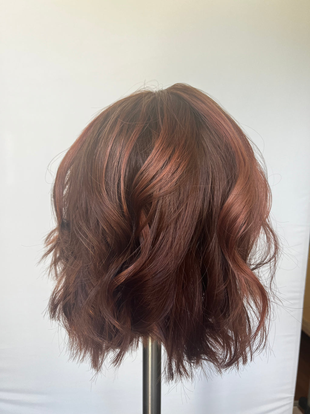 Custom Colored Copper-Red 12"(XS) Lace Front