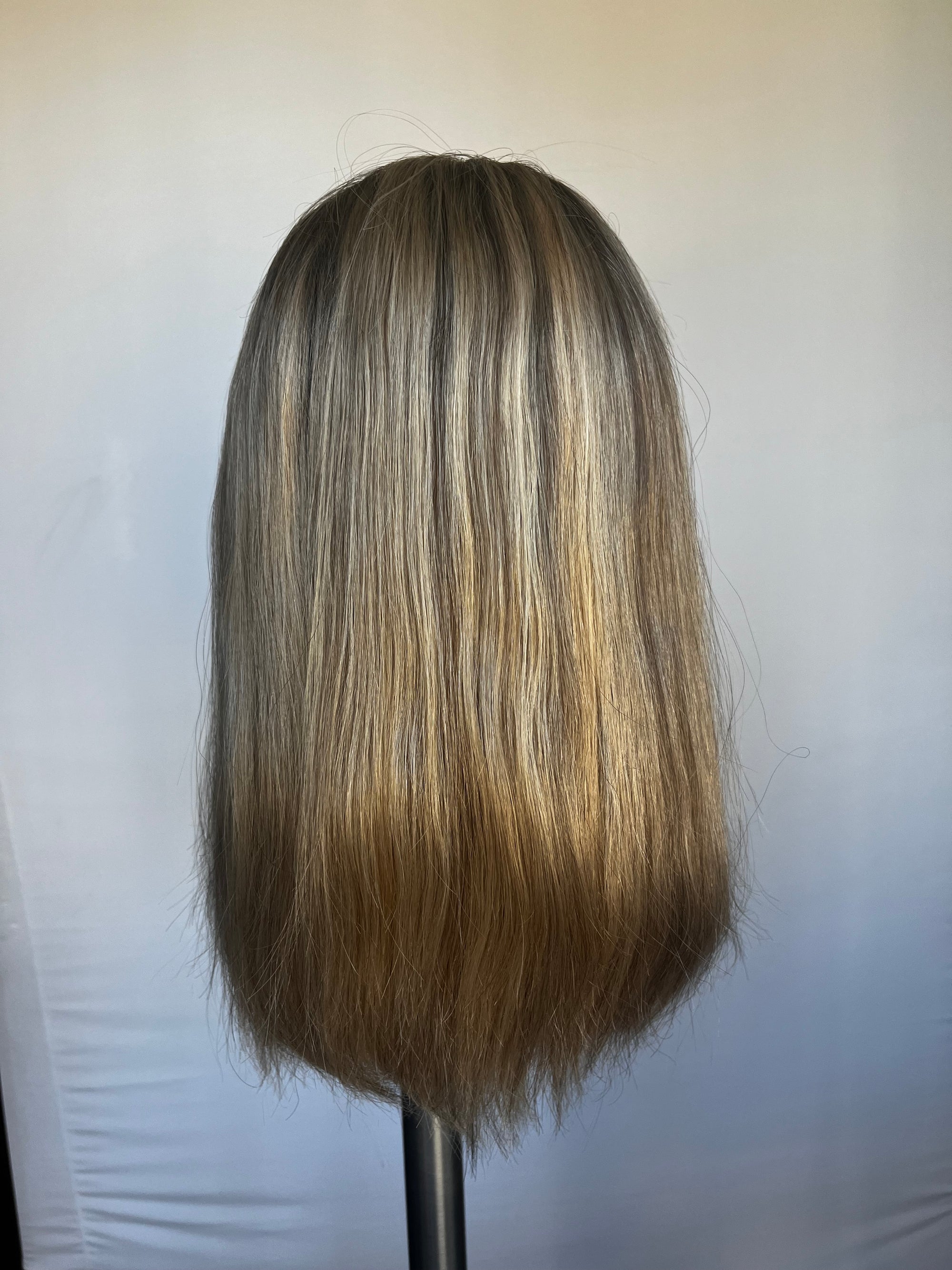 Custom Colored Rooted Blonde 14"(XS)  Lace Front