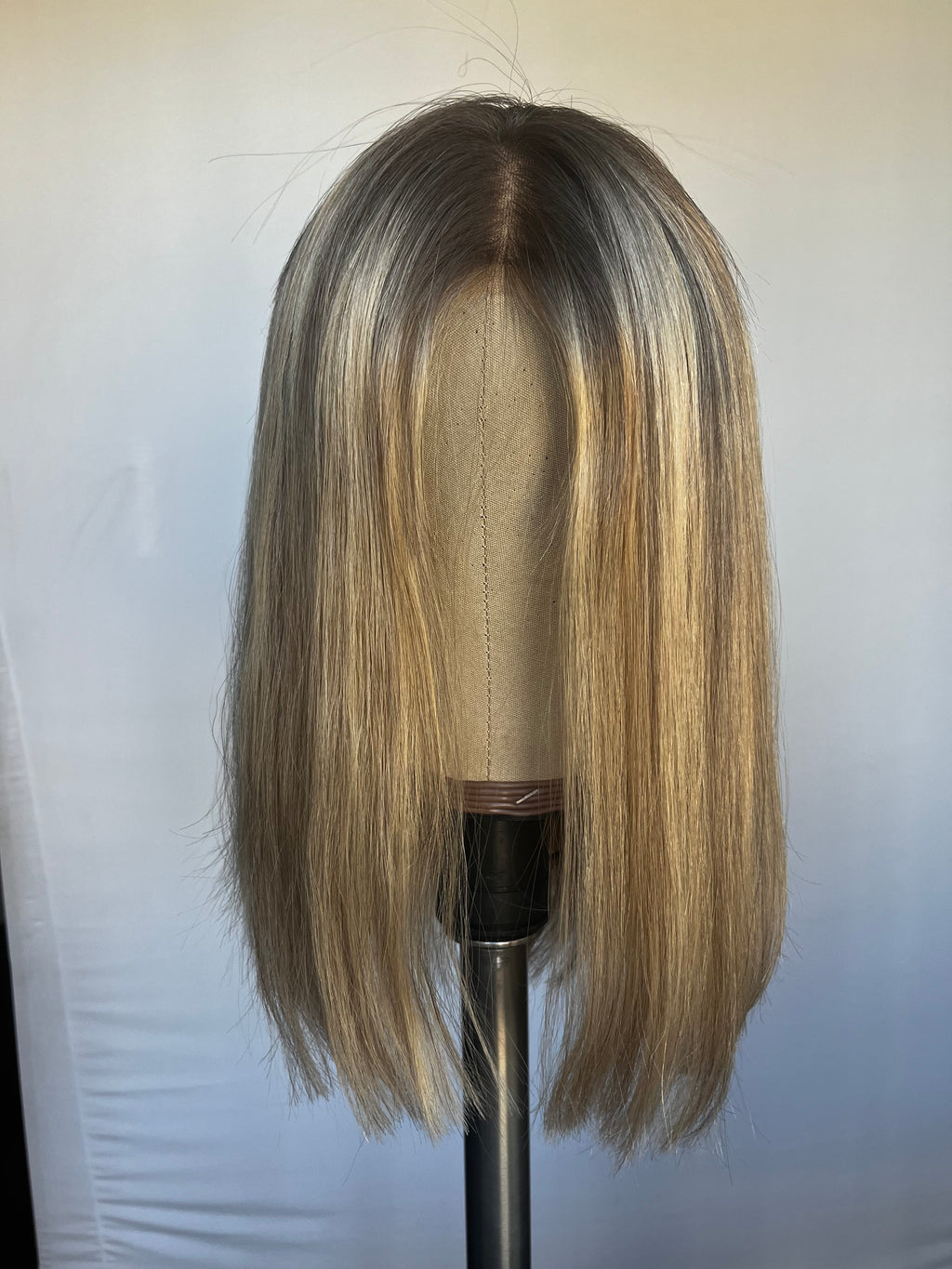 Custom Colored Rooted Blonde 14"(XS)  Lace Front