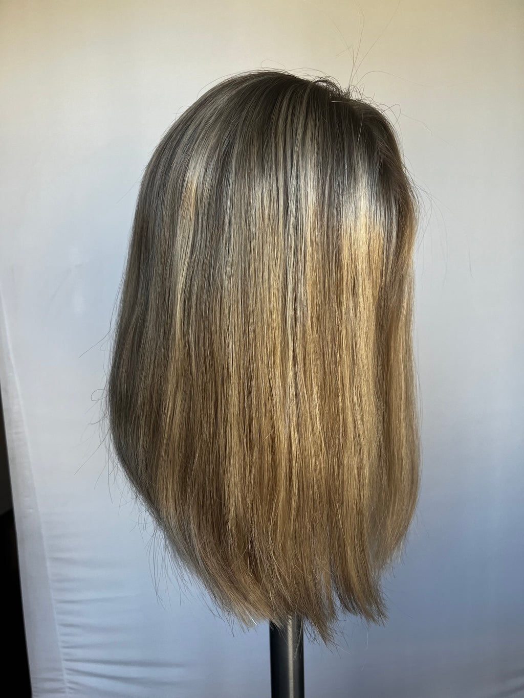 Custom Colored Rooted Blonde 14"(XS)  Lace Front