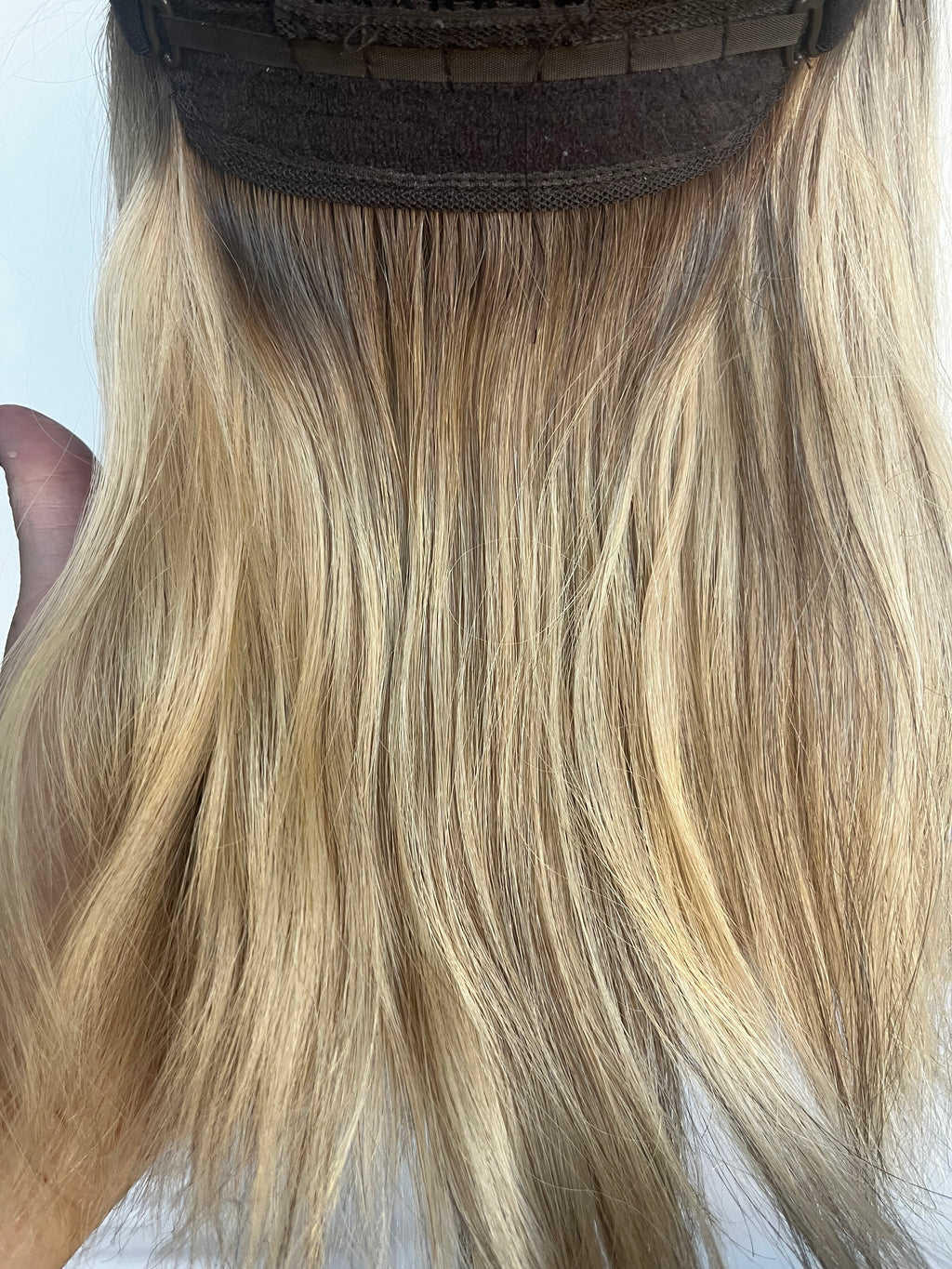 Custom Colored Rooted Blonde 14"(XS)  Lace Front