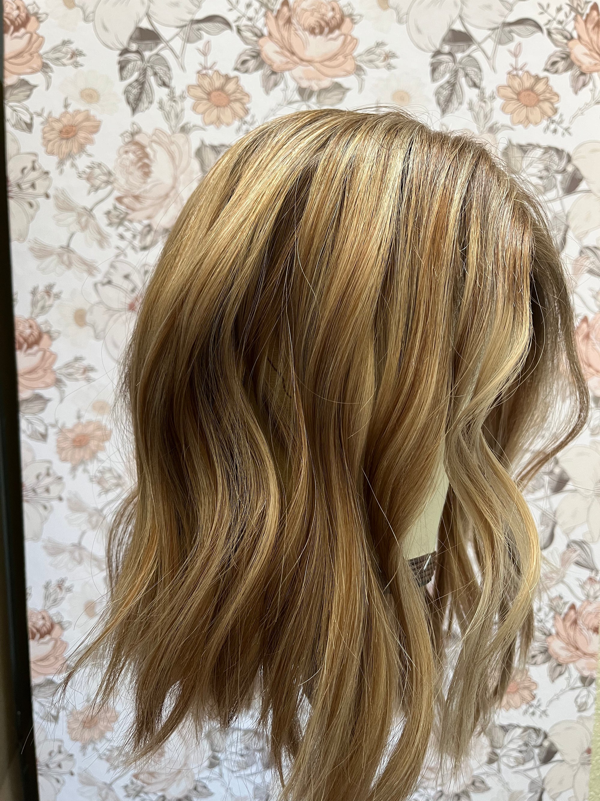 "Lainey" 16' Transparent Lace Front and Top Wig