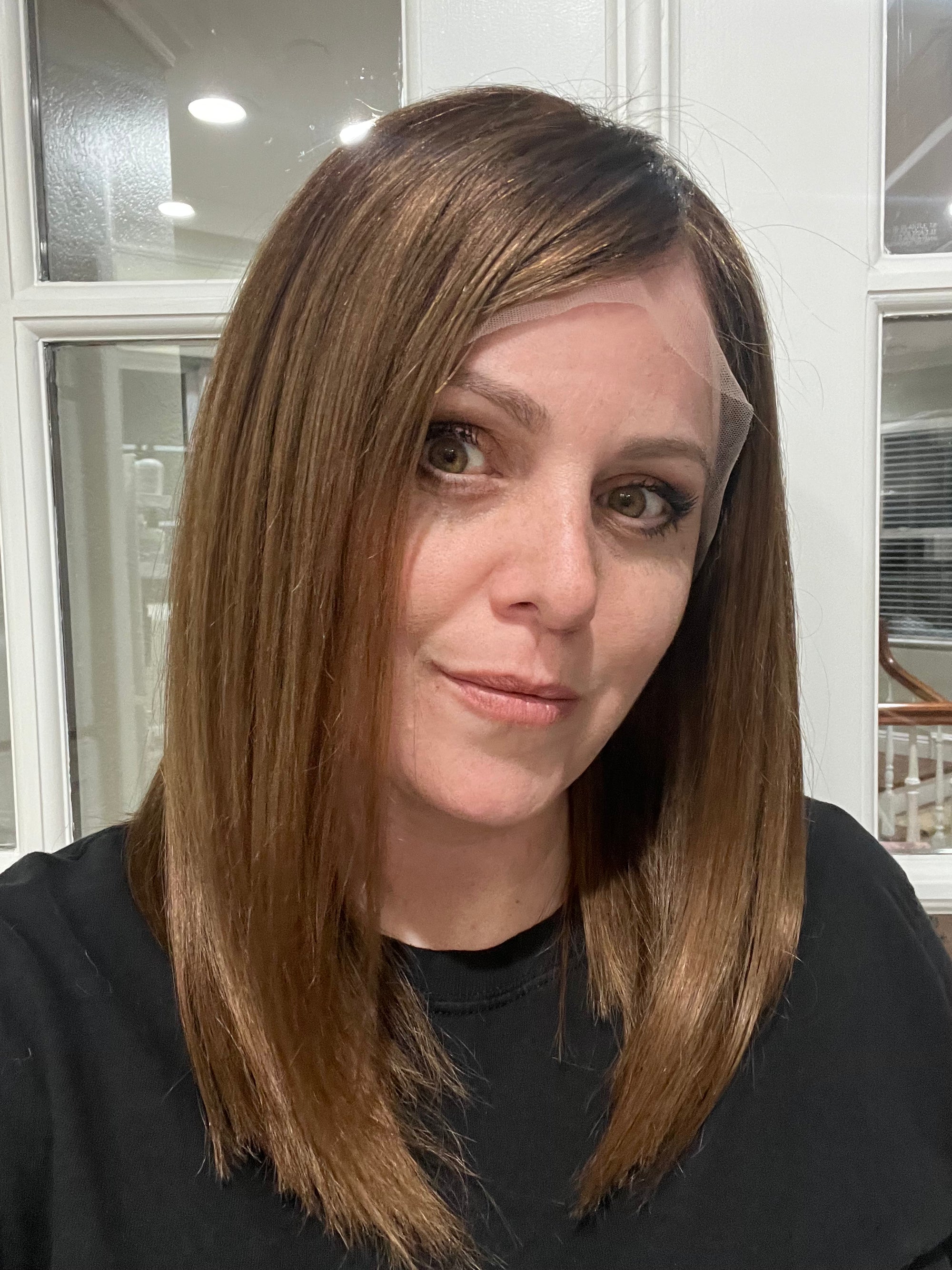 "Casey" Size Small 16" Transparent Lace Frontal - No Ear Tabs