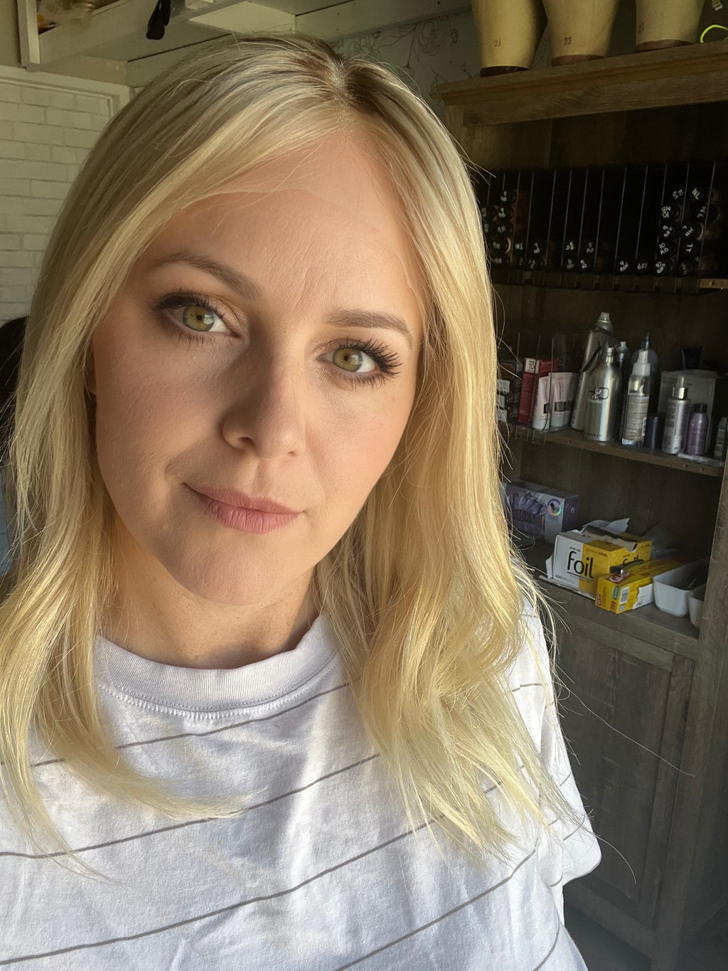 "Jane" 14" Transparent Lace Front Wig