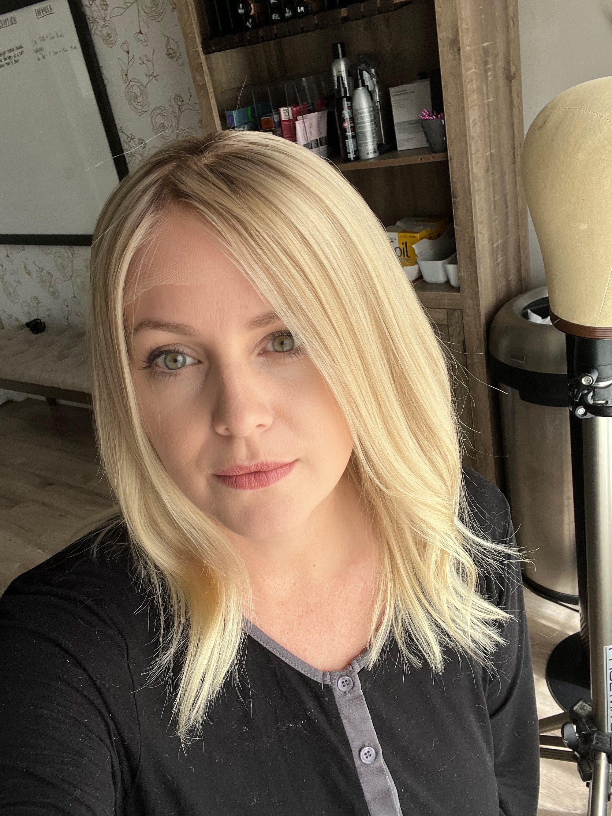 "Julie" 14" Transparent Lace Front Wig