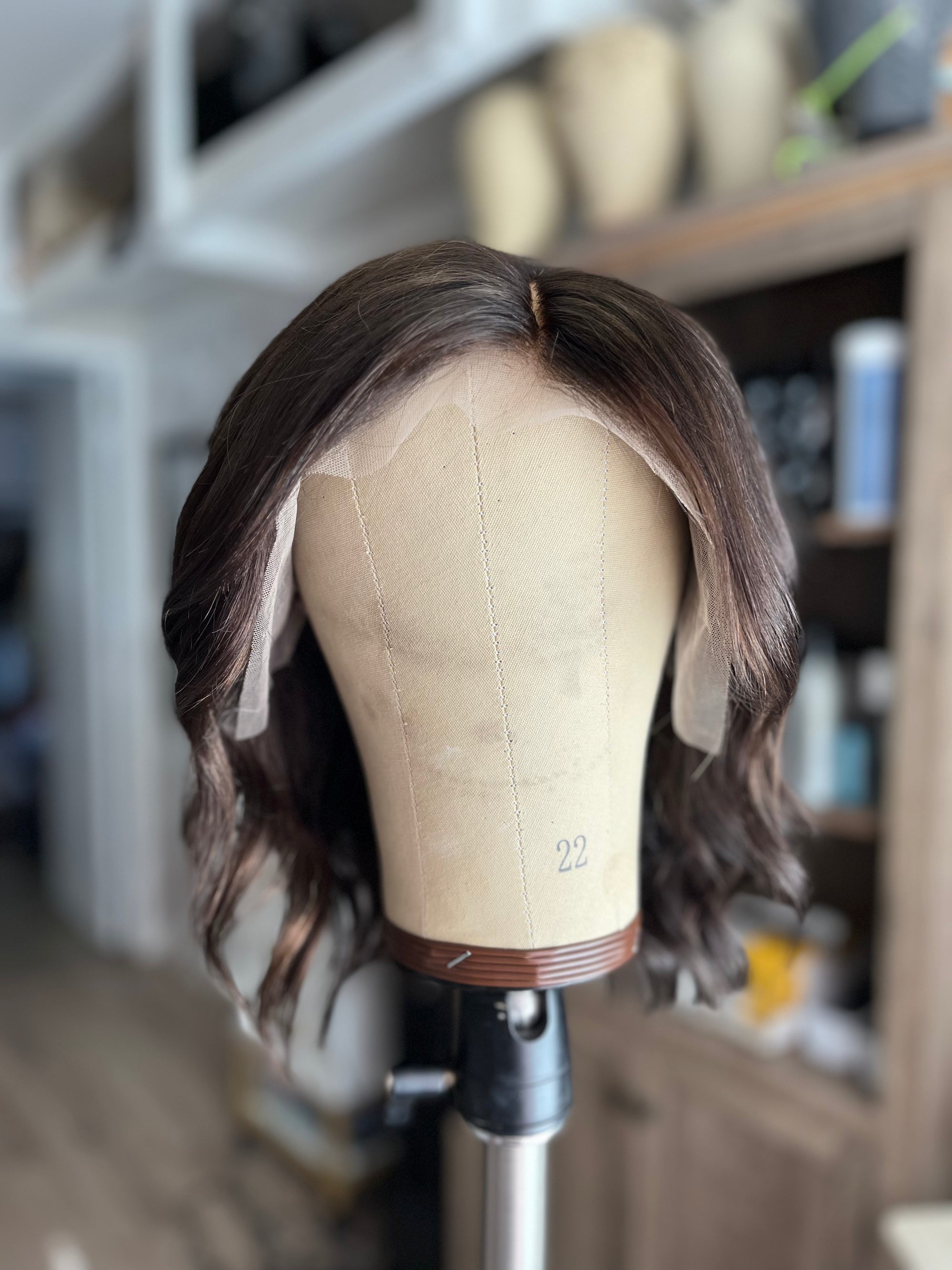 "Kourtney" Transparent 12" Lace Front Wig